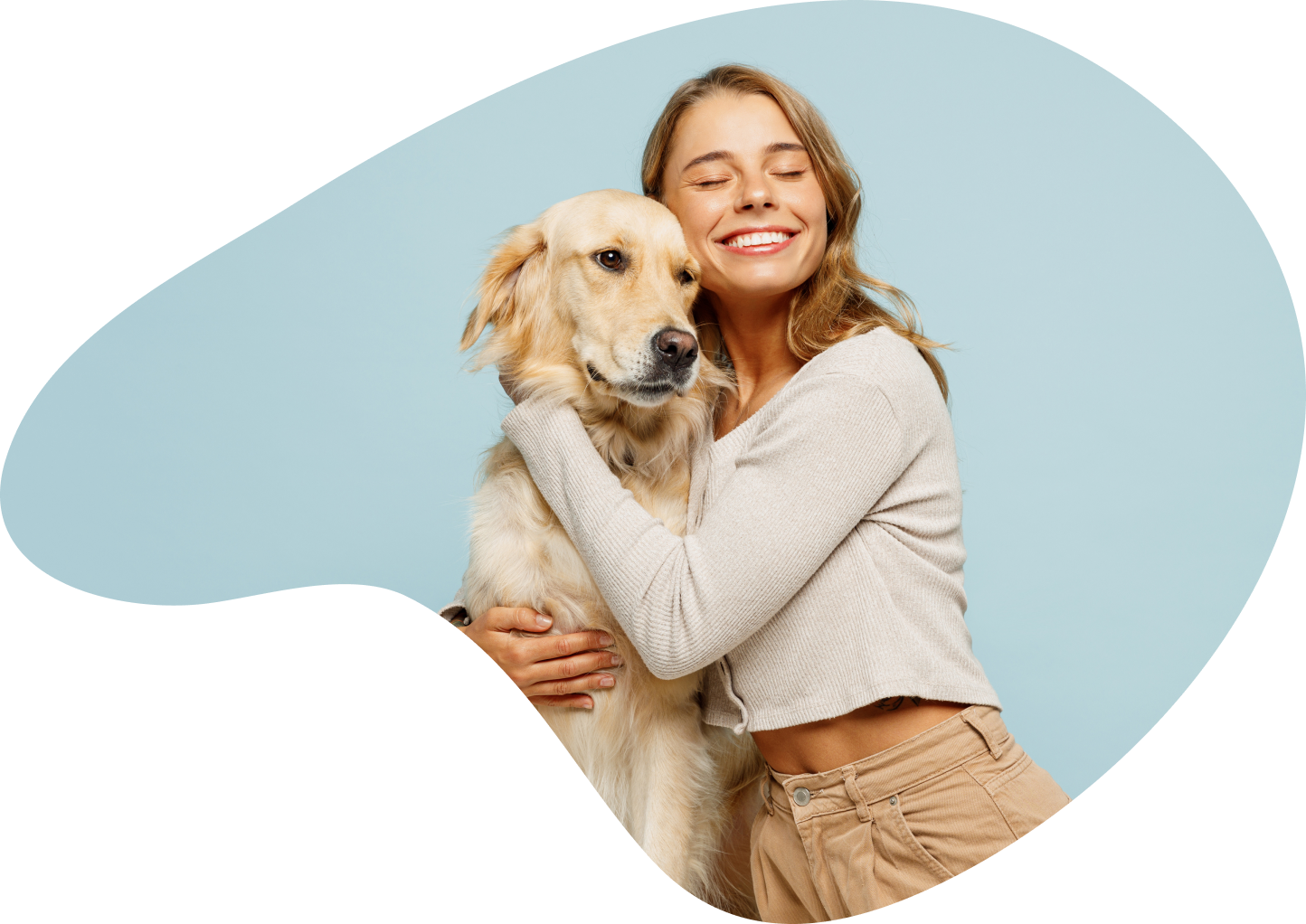 Woman with her dog